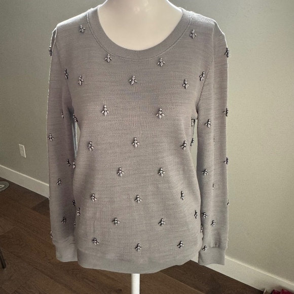 J. Crew  Embellished Lightweight Sweatshirt - Picture 4 of 9